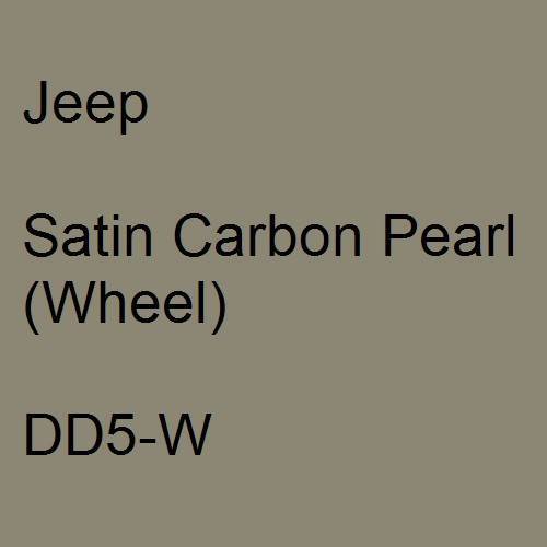 Jeep, Satin Carbon Pearl (Wheel), DD5-W.